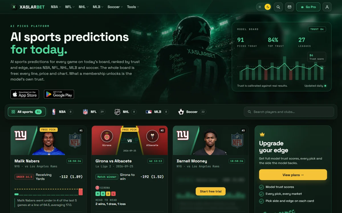 Xaslarbet, platforma za sportsku analitiku sa izvorima podataka, mobilnom aplikacijom i članarinom
